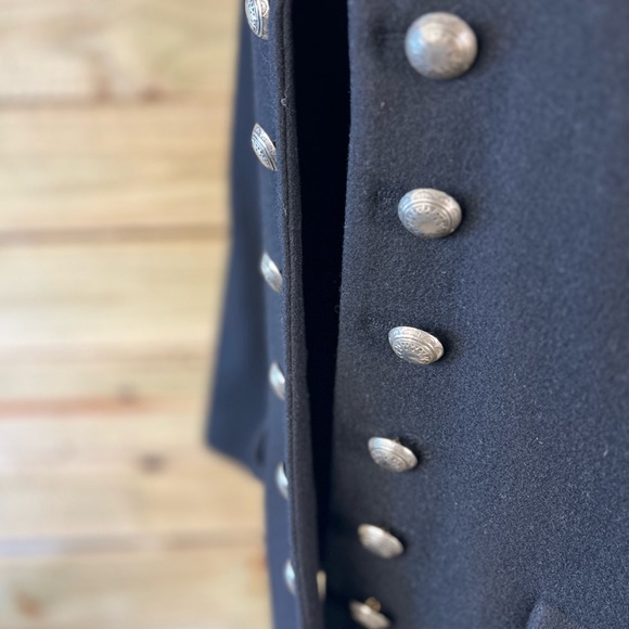 Vintage 90s military style peacoat women’s medium - Picture 3 of 5